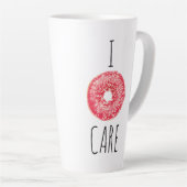 Ik Geef Er Geen Donut Om Kunst Latte Mok (Rechterhoek)