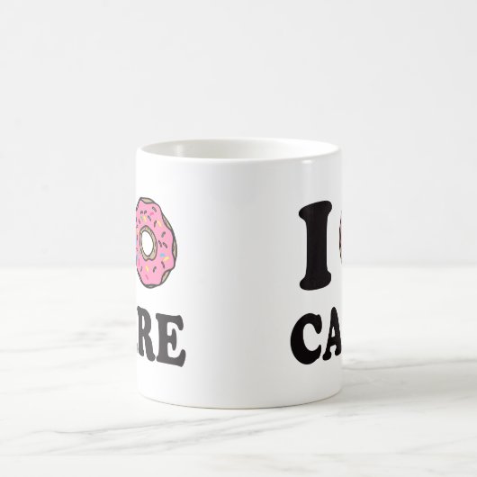 Ik geef er geen zorg grappig koffiemok (Center)