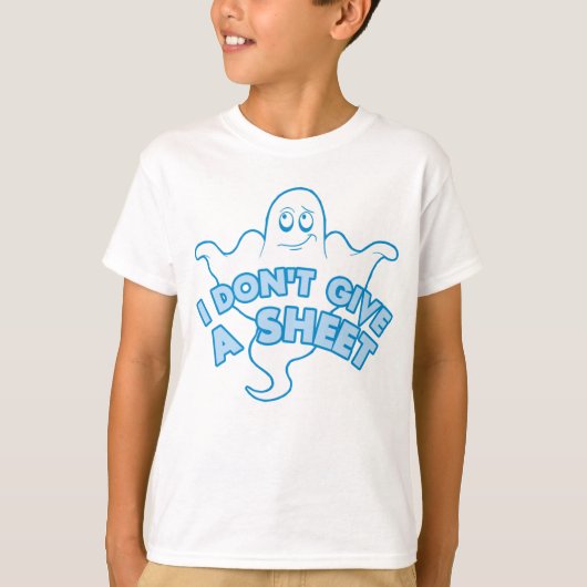Ik geef geen blad - grappige Ghost Quote T-shirt (Voorkant)
