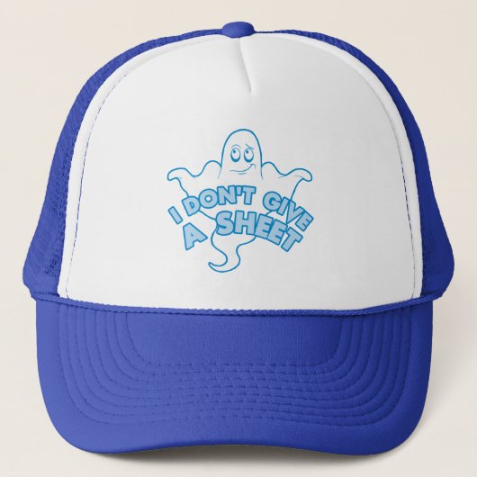 Ik geef geen blad - grappige Ghost Quote Trucker Pet (Voorkant)