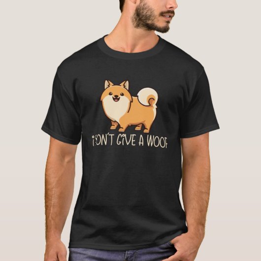 Ik Geef Geen Blaf  Hond  Hond Moeder Vader Pommer T-shirt (Voorkant)