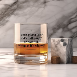 Ik geef geen droom - Grappig citaat Whisky Glas