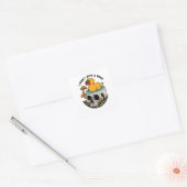Ik geef geen Duck Vierkante Sticker (Envelop)