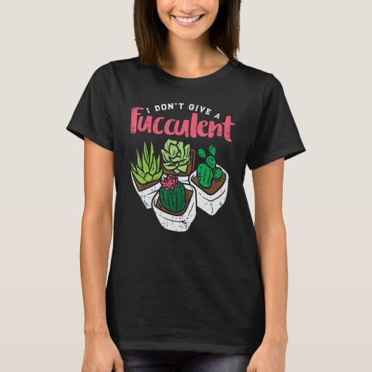 Ik geef geen echt grappig Plant. T-shirt (Voorkant)