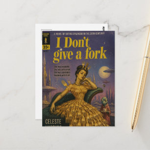 Ik Geef Geen Fork Valse Scifi Boekomslag Briefkaart