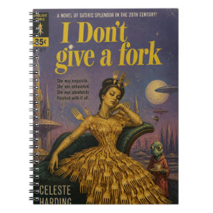 Ik Geef Geen Fork Valse Scifi Boekomslag Journaal Notitieboek