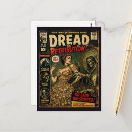 Ik Geef Geen Forks Faux Horror Vintage Boekomslag Briefkaart