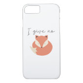 Ik geef geen Fox Case-Mate iPhone Case (Achterkant)