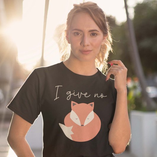 Ik geef geen Fox T-shirt