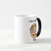Ik geef geen Frap, grappige Coffee Pun Quote Mok (Voorkant rechts)