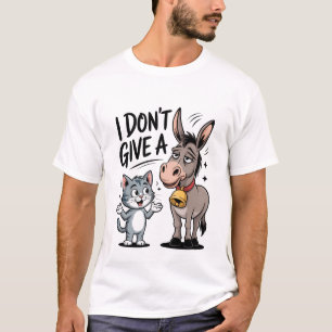 Ik Geef Geen Fun Kat En Ezel T-shirt