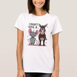 Ik Geef Geen Fun Muis En Ezel T-shirt