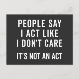 Ik geef geen grappige prijsopgave briefkaart