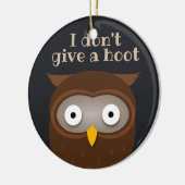 Ik geef geen hapje. keramisch ornament (Links)