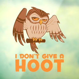 Ik geef geen hoepeltje. raamsticker