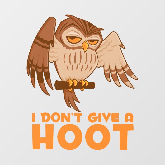 Ik geef geen hoepeltje. raamsticker (Vel)