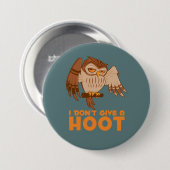 Ik geef geen hoepeltje. ronde button 7,6 cm (Voorkant /achterkant)
