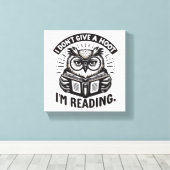 Ik geef geen hoofdje. canvas afdruk (Insitu (Houten vloer))