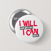 Ik geef geen knoopbadge op in rood grijs wit ronde button 5,7 cm (Voorkant /achterkant)