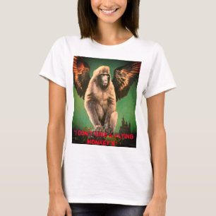 Ik Geef Geen Moer Om Een Vliegende Aap Dames T-shi T-shirt