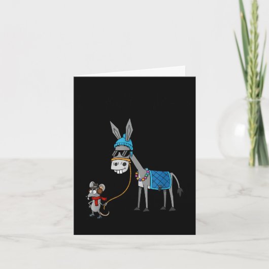 Ik Geef Geen Moers Kut Muis Grappig Dier  Kaart (Voorkant)