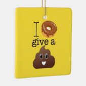 Ik geef geen Ornament van de Poop Yellow (Rechts)