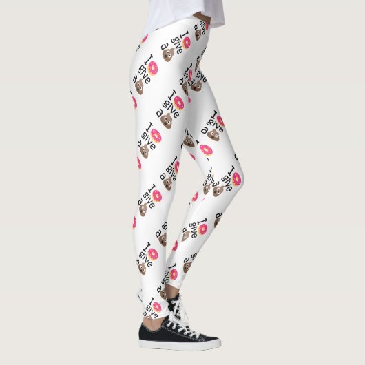 Ik geef geen poep emoji. leggings (Rechts)