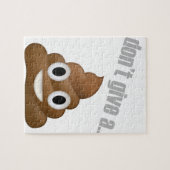 ik geef geen poep emoji legpuzzel (Horizontaal)