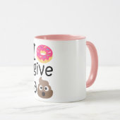 Ik geef geen poep emoji. mok (Voorkant rechts)