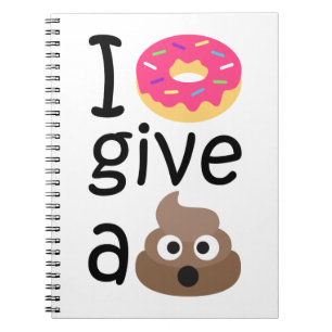 Ik geef geen poep emoji. notitieboek