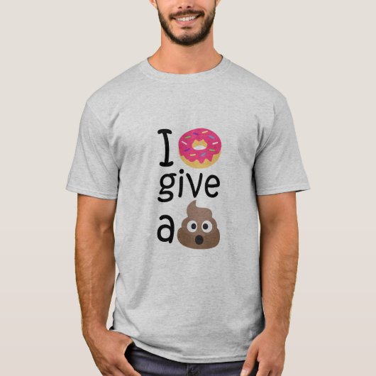 Ik geef geen poep emoji. t-shirt (Voorkant)