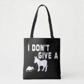 Ik geef geen Rat cadeau grappig Donkey, Animal Jok Tote Bag (Voorkant)
