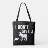 Ik geef geen Rat cadeau grappig Donkey, Animal Jok Tote Bag (Achterkant)