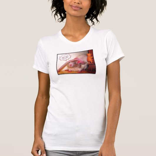 Ik geef geen rat... goed dat je weet t-shirt (Voorkant)