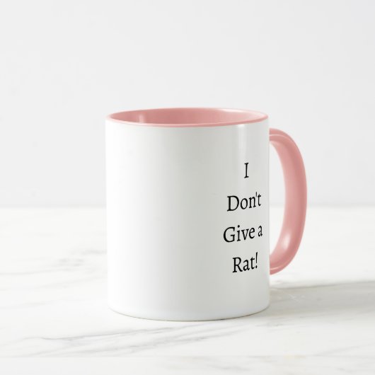 Ik geef geen Rat. Rat- en Bake-bonen Mok (Voorkant rechts)