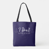 Ik geef geen schip! nautisch tote bag (Achterkant)