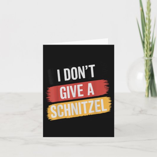 Ik geef geen schnitzel _1 kaart (Voorkant)