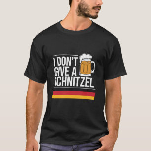 Ik geef geen Schnitzel Duits bier wurst grappig T-shirt