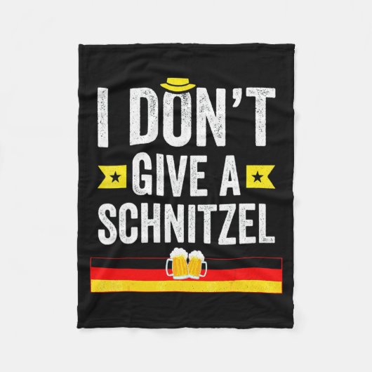 Ik Geef Geen Schnitzel Duits Fleece Deken (Voorkant)