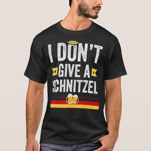 Ik geef geen Schnitzel Duits T-shirt (Voorkant)
