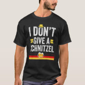 Ik geef geen Schnitzel Duits T-shirt (Voorkant)