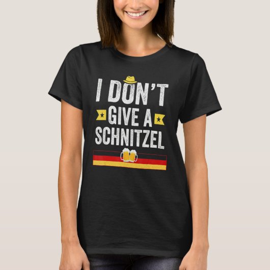 Ik geef geen Schnitzel Duits T-shirt (Voorkant)