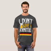 Ik geef geen Schnitzel-Duitse bier met schurst Fun T-shirt (Voorkant volledig)