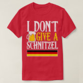 Ik geef geen Schnitzel-Duitse bier met schurst gra T-shirt (Design voorkant)