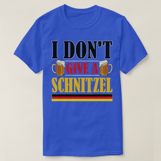 Ik geef geen Schnitzel-Duitse bier met schurst gra T-shirt (Design voorkant)