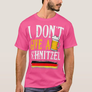 Ik geef geen Schnitzel-Duitse bier met schurst gra T-shirt