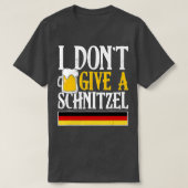 Ik geef geen Schnitzel-Duitse bier met schurst gra T-shirt (Design voorkant)