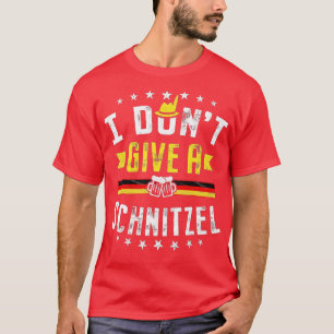 Ik geef geen Schnitzel-Duitse bier met schurst gra T-shirt