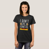 Ik Geef Geen Schnitzel Duitse Bier Wurst Oktobe T-shirt (Voorkant volledig)