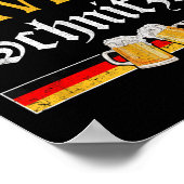 Ik geef geen Schnitzel Duitse bierwurst grappig _3 Poster (Hoek)